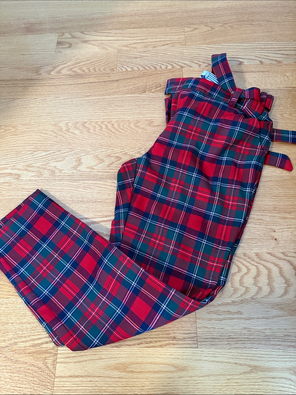 Vineyard Vines Red and Navy Plaid Trousers